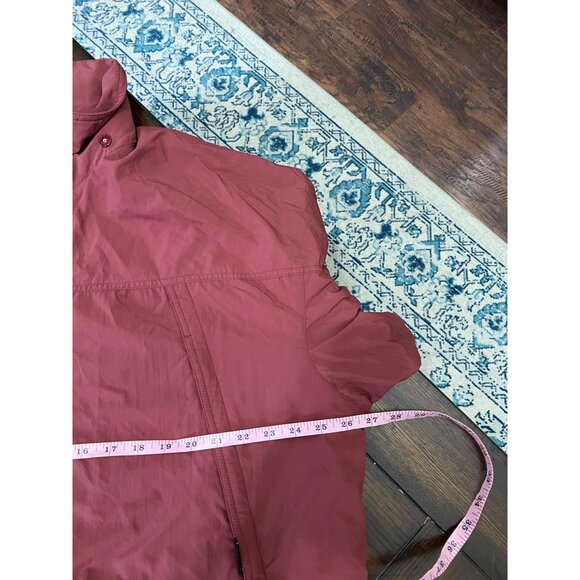 Timberland Jacket Red Full Zip Nylon Lightweight Coat Mens Large Vintage Y2K 90s - Picture 8 of 8